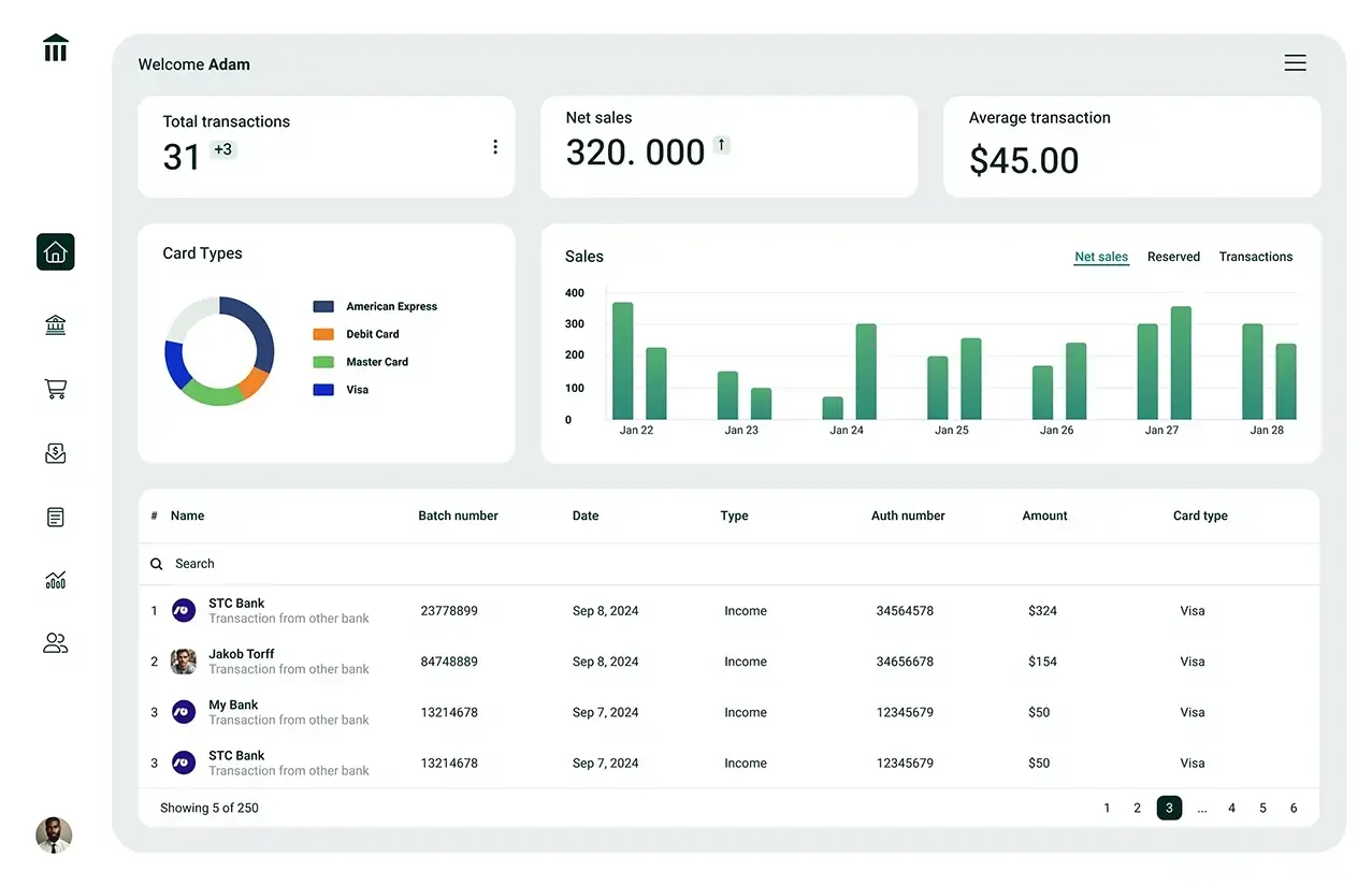 Bank - Web App design studio